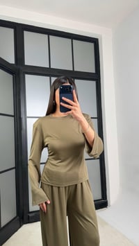 Haki Beli Ayarlanabilir Vatkalı Bluz Eşofman Takım GAUS-01307GAUSSuitsGAUS-01307