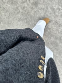 Garni Siyah Kırçıklı Kaşe KabanGausKABANGU00903408