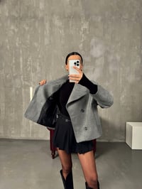 Bobby Gri ZR Model Astarlı Kaşe CeketGausCEKETGU00904220