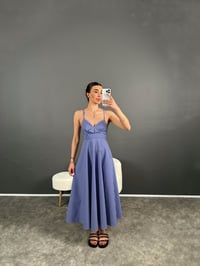 Alaska Çizgili Askılı Elbise GausELBİSEGU007263