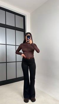 Siyah Kemerli Palazzo Tayt Pantolon GAUS-00958GAUSPANTOLONGAUS-00958