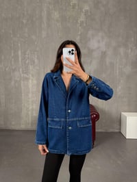 Yunga Lacivert Vatkalı Denim CeketGausCEKETGU100769