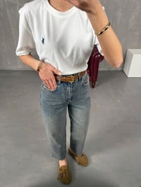 Ceremi Orta Mavi Mom JeanGausDENİM PANTOLONGU100661