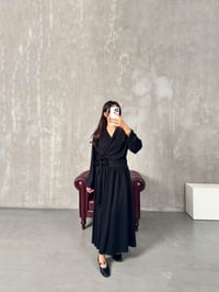 Vera Siyah Bağlamalı Bluz Etek Modal TakımGausTAKIM GU00903938