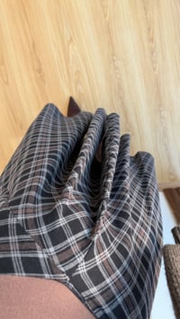 Siyah Premium Kareli Etek GAUS-00770GAUSETEKGAUS-00770