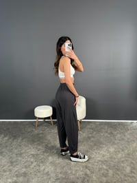 Tanya Füme Yazlık Modal Kumaş Harem PantolonGausPANTOLONGU004585