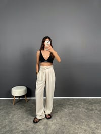 RYN Premium Keten Kemerli Pantolon GausPANTOLONGU008491