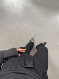 Victor Siyah ZR Model İspanyol Paça JeanGausDENİM PANTOLONGU100322