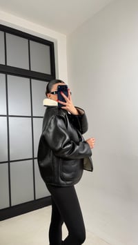 Siyah Çift Taraflı İçi Kürklü Mont GAUS-01008GAUSMONTGAUS-01008