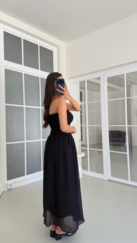 Siyah Straplez Astarlı Elbise GAUS-01709GAUSDressesGAUS-01709