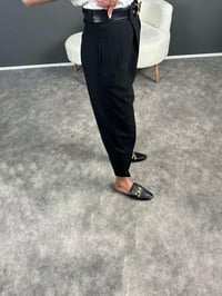 Siyah Paçası Düğmeli Zr Model Pantolon GausPANTOLONGU007208