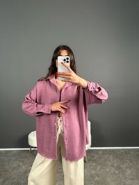 Daria Mor Keten Oversize GömlekGausGÖMLEKGU007106