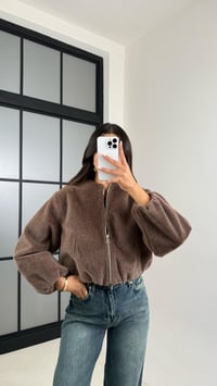 Kahve Astarlı Bomber Kürk Ceket GAUS-00513GAUSCEKETGAUS-00513