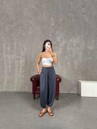 Antrasit Cepli Modal Muadil Şalvar Pantolon Gaus00207GausPANTOLONGU1001488