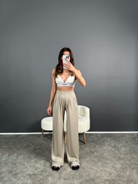 Anja Taş Pike Modal Kumaş PantolonGausPANTOLONGU007164