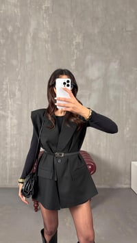 Siyah Astarlı Vatkalı Kemerli Premium Yelek GAUS-01139GAUSYELEKGAUS-01139