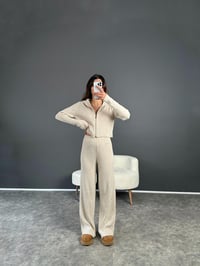 Lea Taş Triko Fermuarlı İkili Takım GausTAKIMGU002911