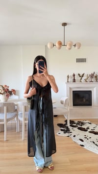 Siyah Fırfır Detaylı Tasarım Kimono GAUS-01619GAUSالبلوزات GAUS-01619