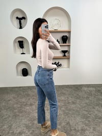 Boon ZR Model Mavi Kesik Paça JeanGausDENİM PANTOLONGU008971