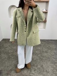 Garni Yeşil Kırçıklı Kaşe KabanGausKABANGU00903410