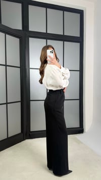 Siyah Gold Toka Detaylı Pantolon GAUS-01168GAUSPantsGAUS-01168