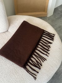 Kahve Saçaklı Atkı GAUS-00124GAUSÜST GİYİMGAUS-00124