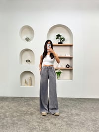 ZR Eskitme Gri Beli Lastikli Eşofman AltıGausEŞOFMANGU00903624