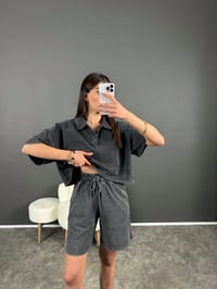 Polo Yaka Eskitme Şortlu İkili Takım GausTAKIMGU007980