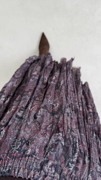 Mürdüm Etnik Desenli Astarlı Şifon Etek GAUS-00788GAUSETEKGAUS-00788