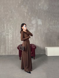 Bonita Kahve Bodysuit Etek Tasarım TakımGausTAKIMGU00904419