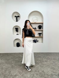 Oliv Beyaz Maxi Saten EtekGausETEKGU008934