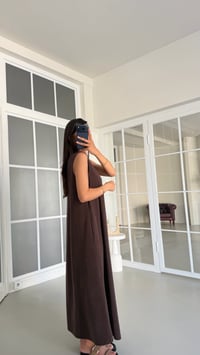 Kahve OYS Model Sıfır Kol Basic Elbise GAUS-01729 GAUS-01728GAUSELBİSEGAUS-01729