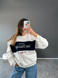 Francisco Beyaz Şarodnlu SweatshirtGausSWEATSHIRTGU002472