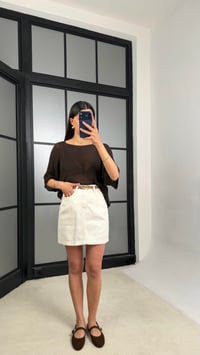 Krem Kemerli Kot Etek GAUS-01475GAUSETEKGAUS-01475