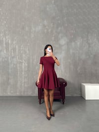 Jesa Bordo Tasarım Mini ElbiseGausELBİSEGU100495