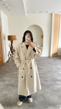 Taş Astarlı Kuşaklı Premium Kaşe Kaban GAUS-00505GAUSKABANGAUS-00505