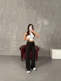 Rafel Siyah Oys Model Rahat PantolonGausPANTOLONGU100286