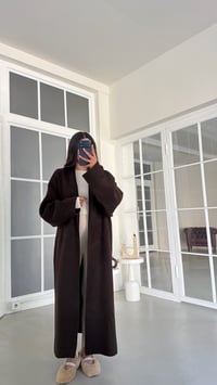Acı Kahve Uzun Triko Hırka GAUS-02138GAUS الكارديغان  GAUS-02138