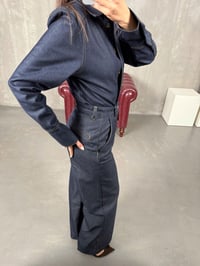 Vesa Lacivert Wide Leg JeanGausDENİM PANTOLONGU100624