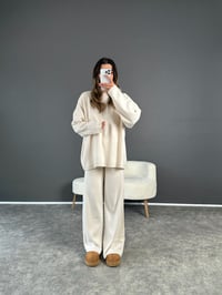 Ekru Pinterest Triko TakımGausTAKIMGU002815