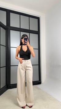 Taş Geniş Paça Denim Tencel Pantolon GAUS-01570GAUSDENİM PANTOLONGAUS-01570