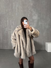 Revena Krem Astarlı Premium KürkGausKABANGU10068