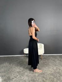 Valona Premium Siyah Modal Kumaş TulumGausTULUMGU004768