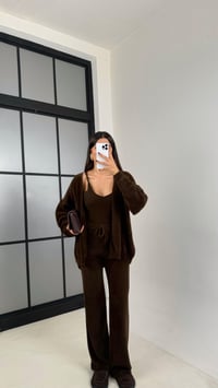 Kahve 3'lü Peluş Tüylü Takım GAUS-00441GAUSTAKIMGAUS-00441