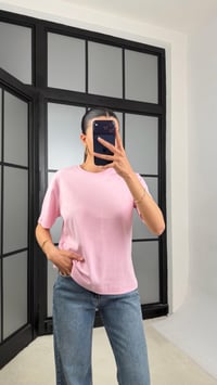 Pembe Kısa Kol Basic Tshirt GAUS-01417GAUSTshirtGAUS-01417