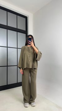 Haki Püsküllü Muadil Modal Takım GAUS-00998GAUSTAKIMGAUS-00998