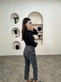 Boon ZR Model Füme Kesik Paça JeanGausDENİM PANTOLONGU008973