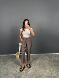 Solvit Kahve Havuç Model Rahat PantolonGausPANTOLONGU008355