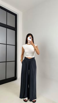 Antrasit Beli Çapraz Lastikli Bol Paça Oys Muadil Pantolon Gaus00606GausPANTOLONGU1002423