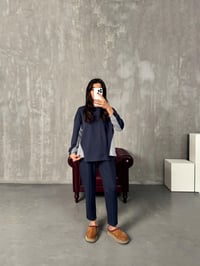 Resco Antrasit Çizgi Detaylı Oys Modal TakımGausTAKIMGU00903869